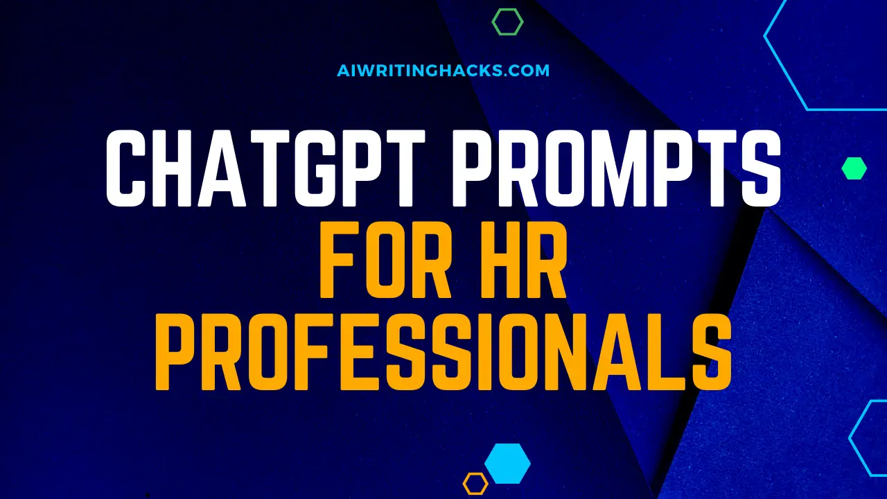 ChatGPT Prompts for HR Professionals